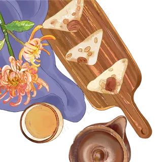 重阳节重阳糕菊花 重阳节重阳糕菊花