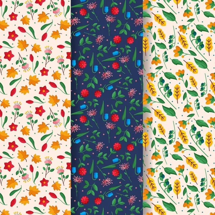 春纹系列eps,ai矢量模版下载