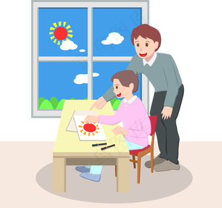 教师节老师教学场景矢量元素