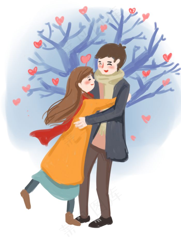 浪漫情人节情侣