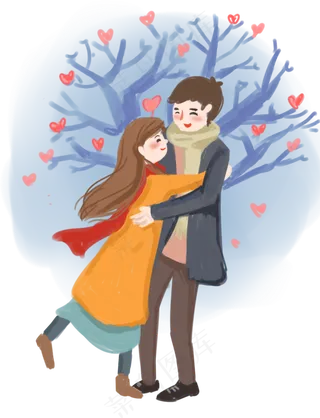 浪漫情人节情侣