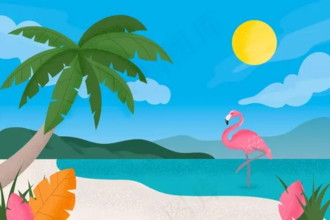 zoom概念的夏季景观背景