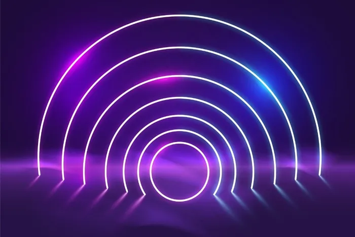 抽象霓虹灯背景eps,ai矢量模版下载