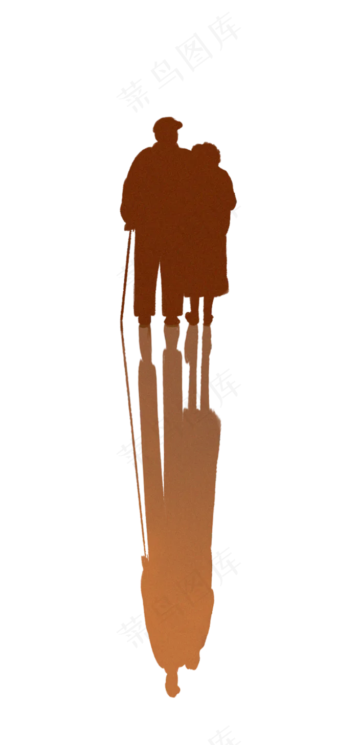 老人背影九九重阳节(3545X4100(DPI:300))