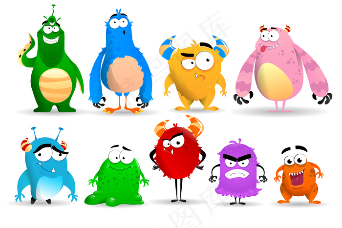 可爱的怪物套装