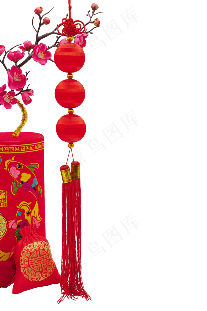 新年快乐灯笼挂件