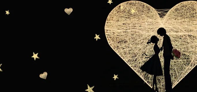 大气浪漫七夕促销宣传展板