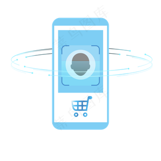 手机扫描刷脸支付购物