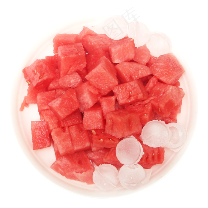 西瓜夏日冰镇水果盘(2000X2000(DPI:300))