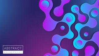 现代流体彩色抽象梯度背景