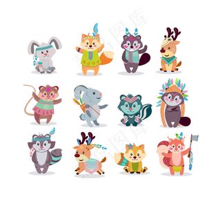 伍德兰波西米亚字符图标工具包