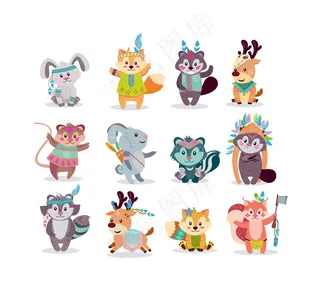 伍德兰波西米亚字符图标工具包