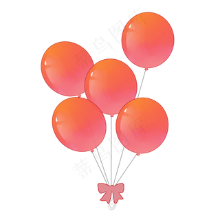 圆形气球节日气球光感渐变立体P