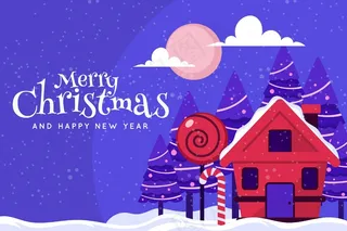 平面设计圣诞背景