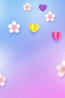 七夕小清新psd分层banner