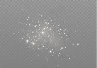 白色火花闪烁着特殊的灯光效果。