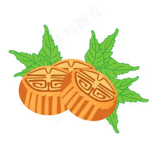 黄色的月饼