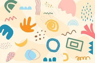 粉彩抽象形状背景