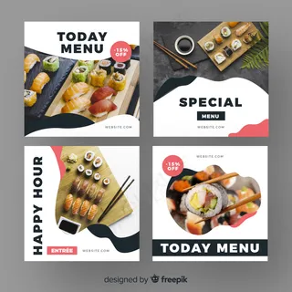 带照片的烹饪模板集