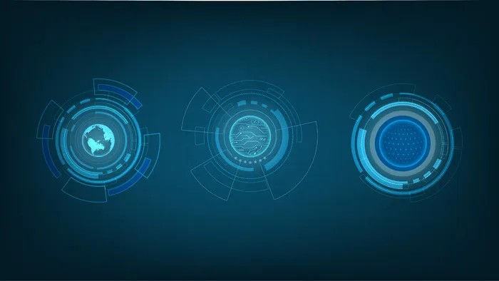 抽象技术界，数字高新技术设计eps,ai矢量模版下载