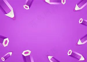 紫色铅笔架。