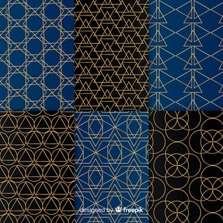 豪华几何图案套装