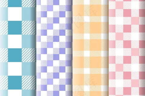 粉彩方格图案系列