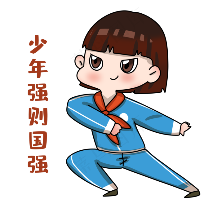 女孩强表情包(2000X2000(DPI:299))psd模版下载