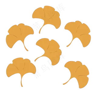 秋天主题银杏叶