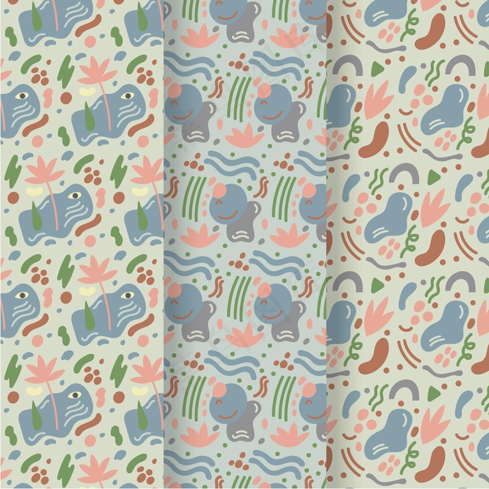 抽象手绘图案集