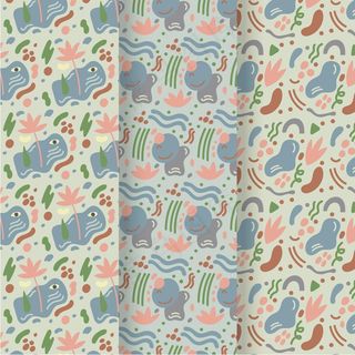 抽象手绘图案集