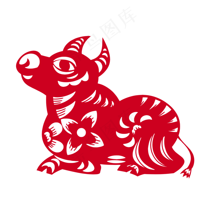 牛年大吉剪纸