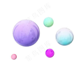 C4D双十一电商装饰悬浮彩球