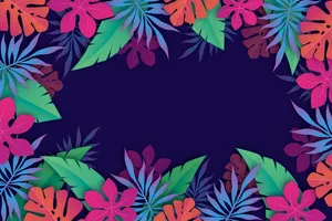 热带花卉缩放背景