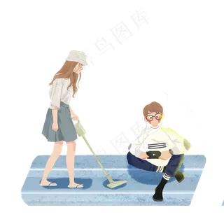 七夕节情人休闲时光