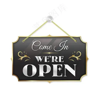 我们是开放的标志概念