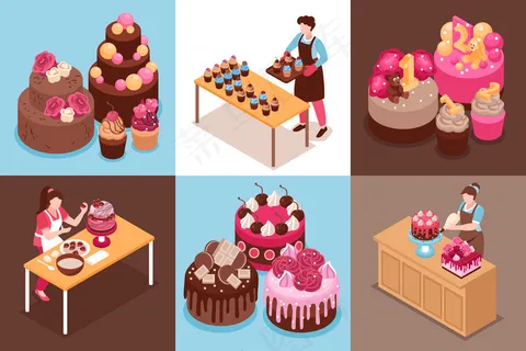 等距自制蛋糕成分,搭配现代婚礼蛋糕、儿童蛋糕和纸杯蛋糕 等距自制蛋糕成分,搭配现代婚礼蛋糕、儿童蛋糕和纸杯蛋糕