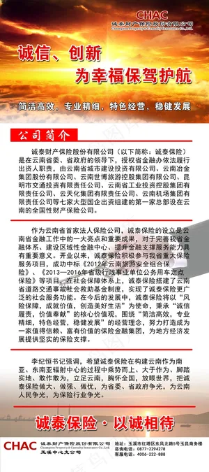 保险宣传展架设计