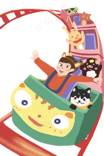 六一儿童节游乐园过山车 六一儿童节游乐园过山车