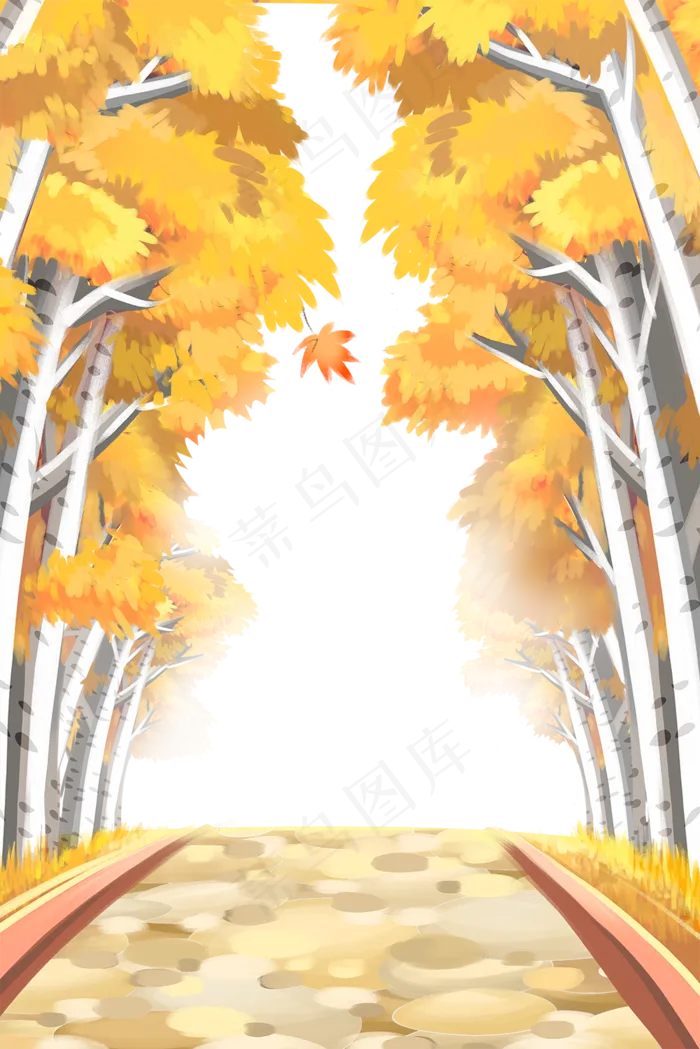 秋天主题边框设计(1000X1499(DPI:300))psd模版下载