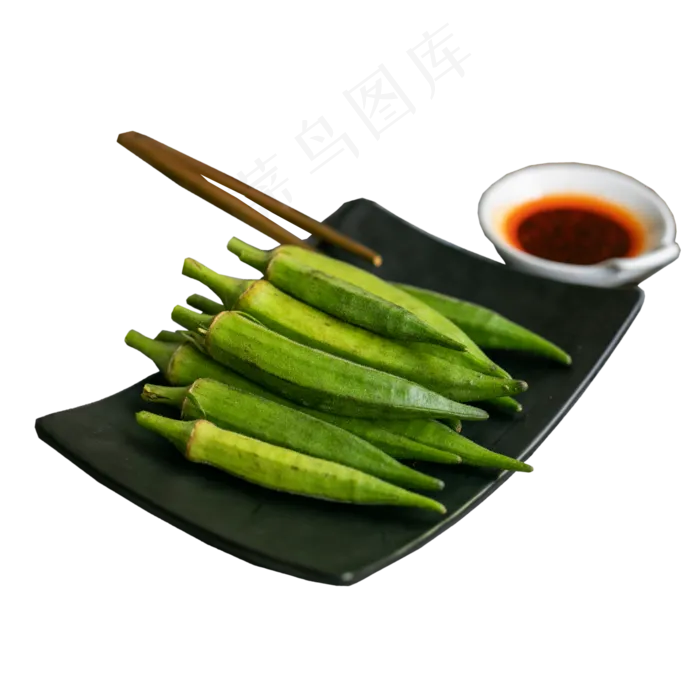 白灼秋葵(2000X2000(DPI:300))psd模版下载
