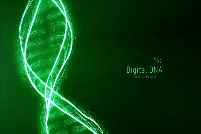 抽象的 dna 双螺旋背景