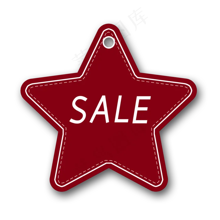 红色促销吊牌5(2000X2000(DPI:300))psd模版下载