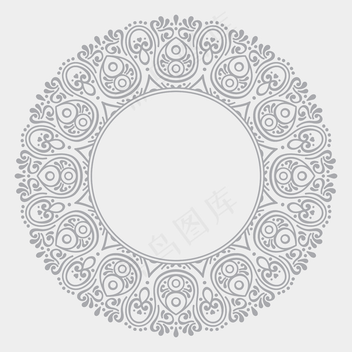 豪华装饰曼荼罗设计背景