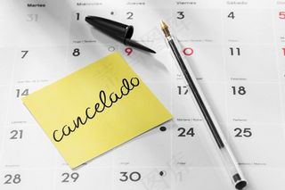 带延期便笺的日历