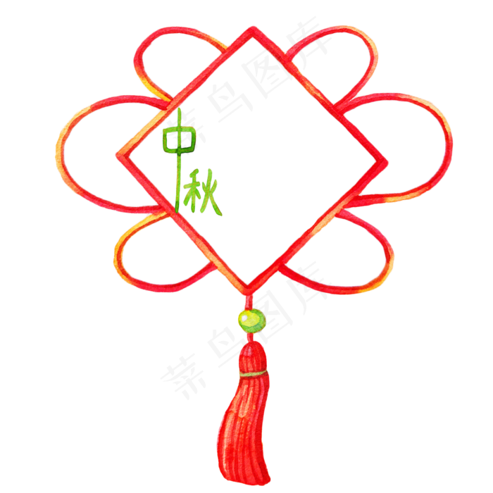 中国结中秋节边框(2000X2000(DPI:300))psd模版下载