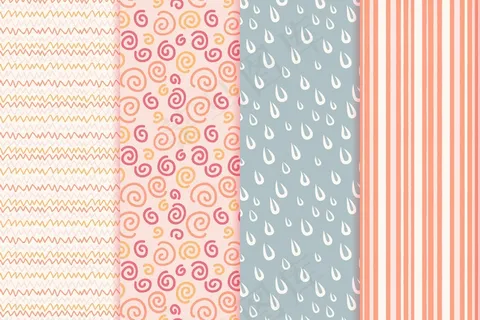 抽象手绘图案集