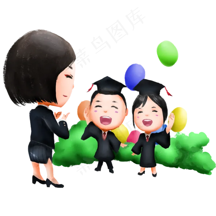 教师节毕业季人物(3000X3000(DPI:72))psd模版下载