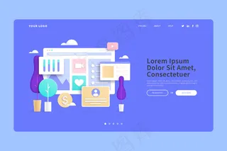 网上购买家庭3d概念登录页