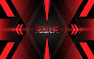 抽象的未来黑色和红色游戏背景